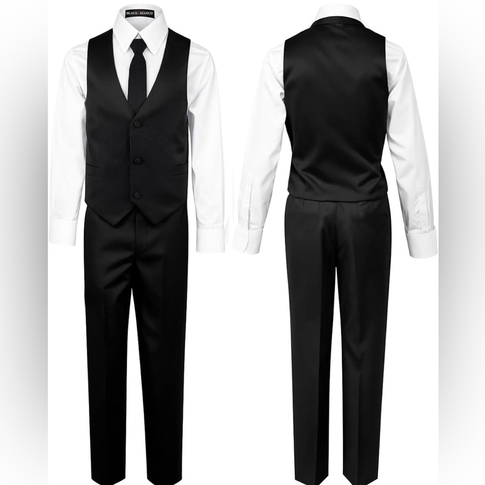 Black n Bianco Boys' Formal Black Suit - Picture 5 of 16